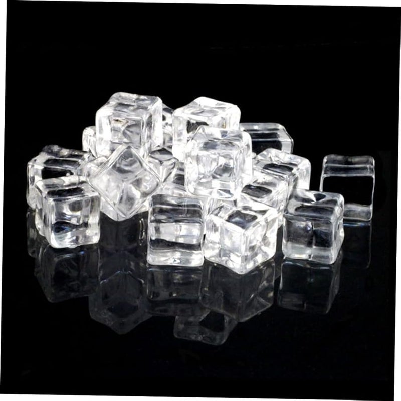 50Pcs Acrylic Fake Ice Cubes Irregular Design Realistic Props for Food Photography Decoration Crafts - Image 4